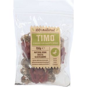 Timo Rawhide Natural Bone - Hondensnacks - Eend 150 g