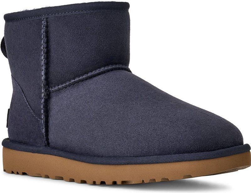 UGG - W Classic Mini II - Enkellaarsjes - Blauw - Polyester