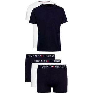 Tommy Hilfiger Set Um0um03036 Korte Mouwen Basislaag Wit,Blauw S Man