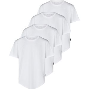 DENIMFY Heren T-Shirt DFPaco 4 Pack Set regular fit Wit XL Ronde Hals Volwassenen