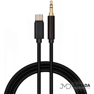 USB-C naar Jack 3.5 mm Kabel - Audio - Analoog - Plug & Play - 1 meter - Zwart