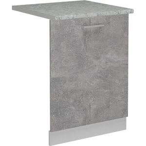 Vicco R-Line Vaatwasser deksel – 60 cm , WB Marmer Beton , WB Marmer