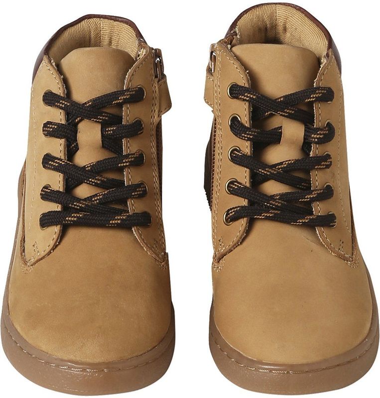 Vertbaudet - Boots - Leer - Kleutercollectie - Met Rits en Elastische Veters