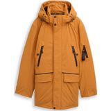 Tom Tailor - Functionele Jas - Peanut Butter Brown - Met Capuchon - Ritssluiting