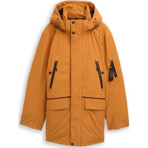 Tom Tailor - Functionele Jas - Peanut Butter Brown - Met Capuchon - Ritssluiting