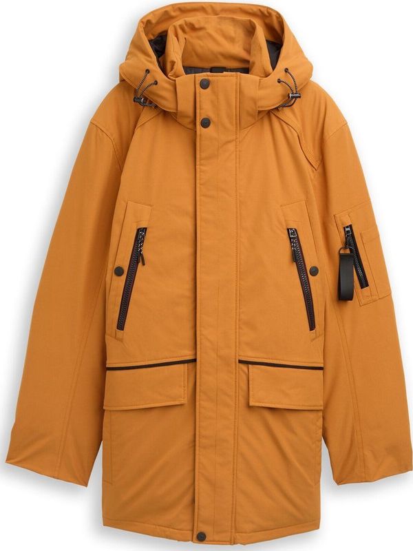 Tom Tailor - Functionele Jas - Peanut Butter Brown - Met Capuchon - Ritssluiting