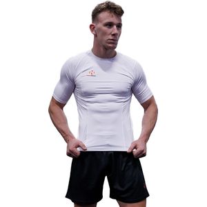 Nihon Rashguard Pro heren | Wit (Maat: S)
