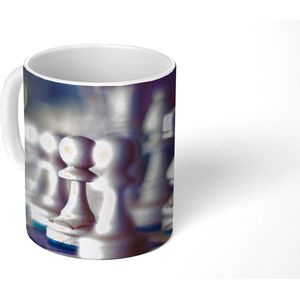 Mok - Koffiemok - Een bord met schaakstukken - Mokken - 350 ML - Beker - Koffiemokken - Theemok