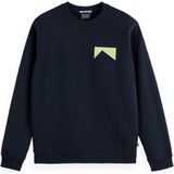 SCOTCH & SODA - Sweatshirt - Navy - Lichtblauw - Geel - Kaki