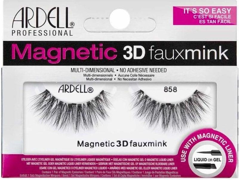 Ardell - Magnetic Lash 3D Faux Mink 858 - Nepwimpers - Medium tot Vol Volume