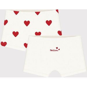 Petit Bateau Lot de 2 shorties enfant en coton imprimé cœurs