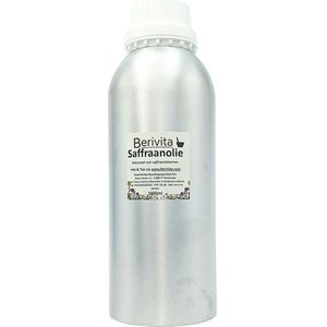 Saffraanolie Liter - Pure en Onbewerkte Olie van Saffraan Bloemen - Huid, Haar en Massage - Dragerolie