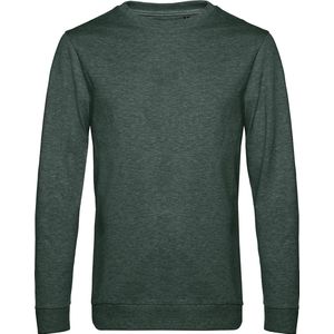 Sweater 'French Terry' B&C Collectie maat 3XL Heather Dark Green