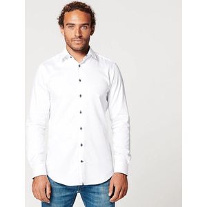 SKOT Fashion Duurzaam Overhemd Heren Circular White Contrast - Wit - Maat S