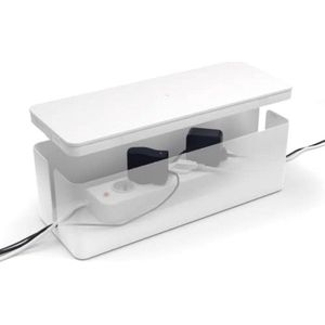 Kabel Opbergbox - Kabel Opbergdoos - Opbergbox Stekkerdoos - Wit - Groot