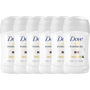 Dove Deodorant roller Invisible Dry - 6 x 40 ml - voordeelverpakking