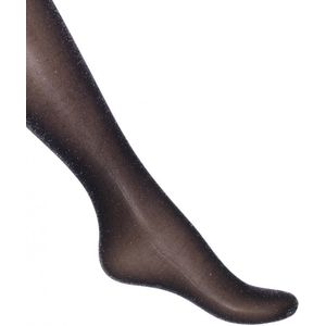 Bonnie Doon sparkling 20 den panty M zwart/zilver