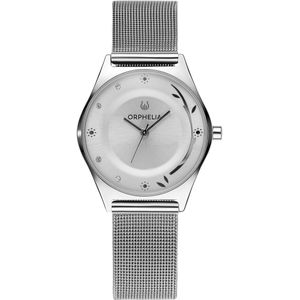 Orphelia Opulent Chic OR12601 Horloge - Staal - Zilverkleurig - Ø 33 mm