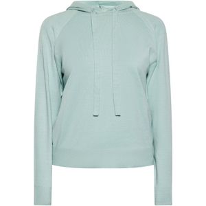 usha - BLUE LABEL - Trui - Mintgroen - Raglanmouwen - Capuchon