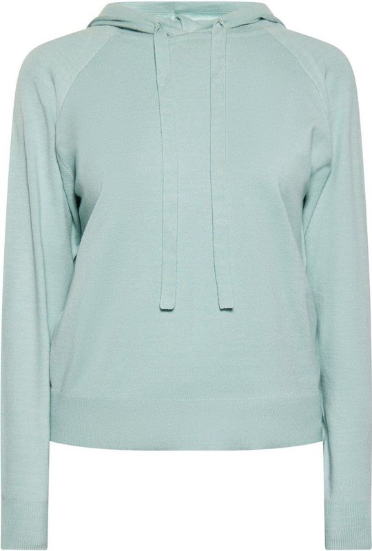 usha - BLUE LABEL - Trui - Mintgroen - Raglanmouwen - Capuchon