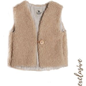 ALWERO BODYWARMER REVERSIBLE -128/134 Jongen/Meisje teddy bodywarmer / mouwloos vestje / kinderjas - original - 128/134 (5906720678510)