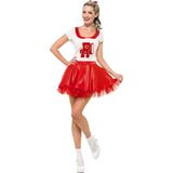 Grease Sandy Cheerleader Dames Kostuum - Maat Medium