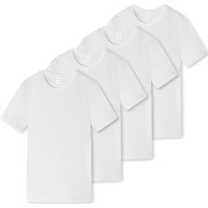 Schiesser Jongens t-shirt / onderhemd 4 pack Teens Boys - 95/5 Organic Cotton