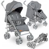 Lionelo Irma - Buggy - Wandelwagen- Lichte 7kg - tot 15 kg - Geveerde wielen - 360° - tot 5 jaar - Opbergmand - Verstelbare handgreep - Snel inklapsysteem - Compact formaat