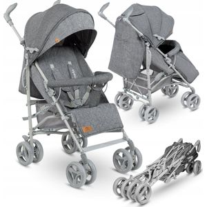 Lionelo Irma - Buggy - Wandelwagen- Lichte 7kg - tot 15 kg - Geveerde wielen - 360° - tot 5 jaar - Opbergmand - Verstelbare handgreep - Snel inklapsysteem - Compact formaat