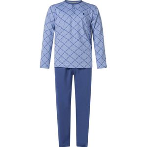 Heren pyjama Gentlemen knoop 944231 100% katoen maat 3XL