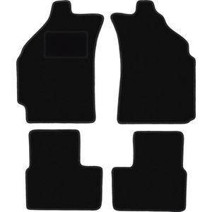 Zwarte veloursmatten voor: Chevrolet Matiz hatchback (2004-2009)