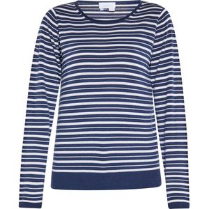 Trui - Lurea - V-hals - Bloemenprint - Losse Pasvorm - Lange Mouw - Normale Lengte