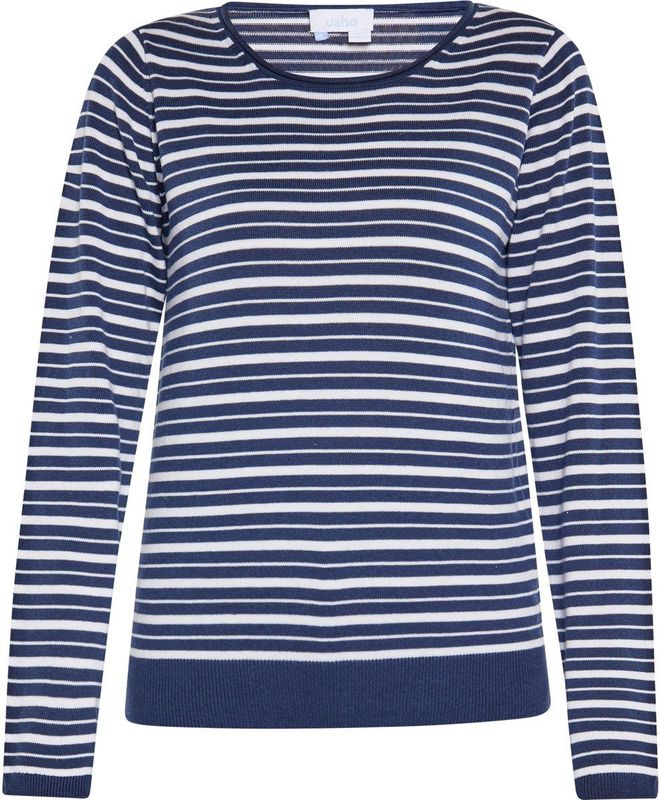 Trui - Lurea - V-hals - Bloemenprint - Losse Pasvorm - Lange Mouw - Normale Lengte