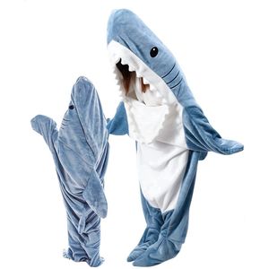 Vermanto Onesie Haai - Onesie - Pyjama - Deken - Haai - Shark - Fleece - Blauw - 120-140 CM