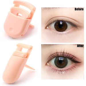 Set van 2 Wimperkrultangen I Breed & Smal I Wimperkruller I Eyelash Curler I Professionele Wimperkruller I Kunststof I Geschikt Voor Alle Wimpervormen I Licht Oranje