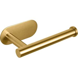 Zelfklevende roestvrijstalen toiletpapierhouder voor badkamer en keuken - Eenvoudig te installeren en geschikt voor de meeste rollen