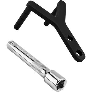 Nordivar - Onderste Draagarm Wrikgereedschap voor Auto met Staal en Aandrijfverlengstang - Gereedschap voor Draagarmbus - Voor Krappe Ruimtes