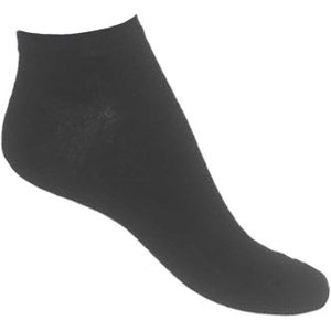 Bonnie Doon - Dames - Cotton Short Sock - Zwart - maat 36-41 (2 paar)