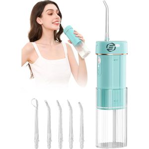 Equivera Waterflosser - Monddouche - Waterflosser Draadloos - Flosapparaat - Verwijderd Tandplak Eenvoudig