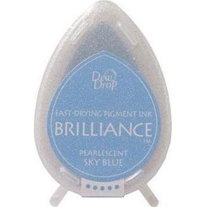Inktkussen Brilliance Dew drops Pearlescent Sky blue (1 st)