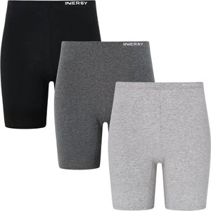 Katoenen Fietsbroek voor Dames - Anti-Schuren Korte Leggings Onder Jurk - Set van 3 Stuks