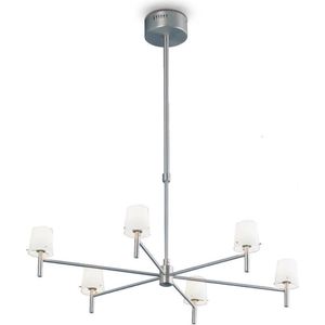 Linea Verdace - Hanglamp LED Halogeen Danisch 6X20W - Nikkel Mat