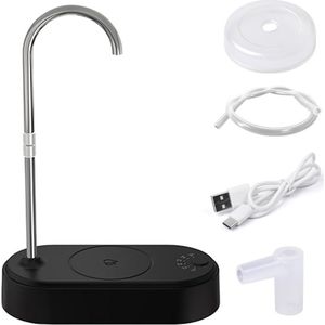 Bureauwaterdispenser - 4W - 6-versnellingen - mini slimme aanrechtwaterflespomp met blauwe led-displayverlichting - USB-oplaadbaar - voor thuiskantoor - outdoor - reizen - kamperen - waterpomp - drinkwateroplossing