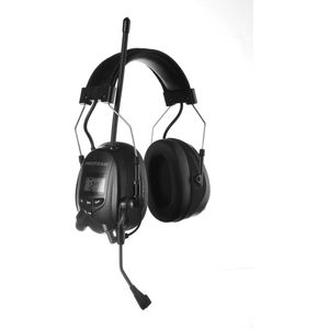 PROTEAR - Oplaadbare Oorkappen met Bluetooth FM/AM Digitale Radio - Externe microfoon - SNR 30dB - Zwart