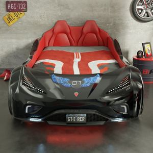 Autobed GTE Racer | zwart kinderbed jongensbed