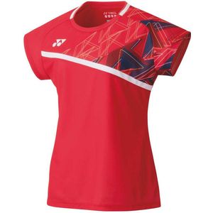 Yonex Crew Neck T-shirt Met Korte Mouwen Rood XS Vrouw