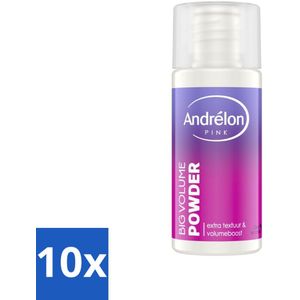 10 x Andrélon - Pink - Big Volume - Stylingpoeder - Volume Poeder - Stylingpoeder - Haarkleur - Haartype - Haartype Voor Alle Typen