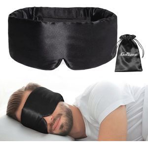 Natuurlijk zijden oogmasker voor een comfortabele slaap