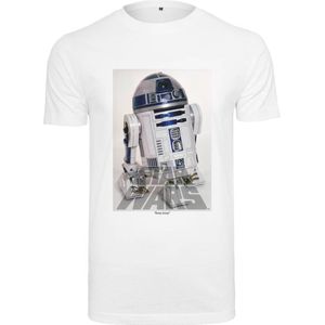Merchcode Star Wars - R2D2 Heren T-shirt - XS - Wit