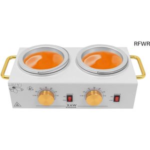 RFWR® Elektrische waxverwarmer met dubbele pot en temperatuurregeling voor professionele en thuisverzorging
